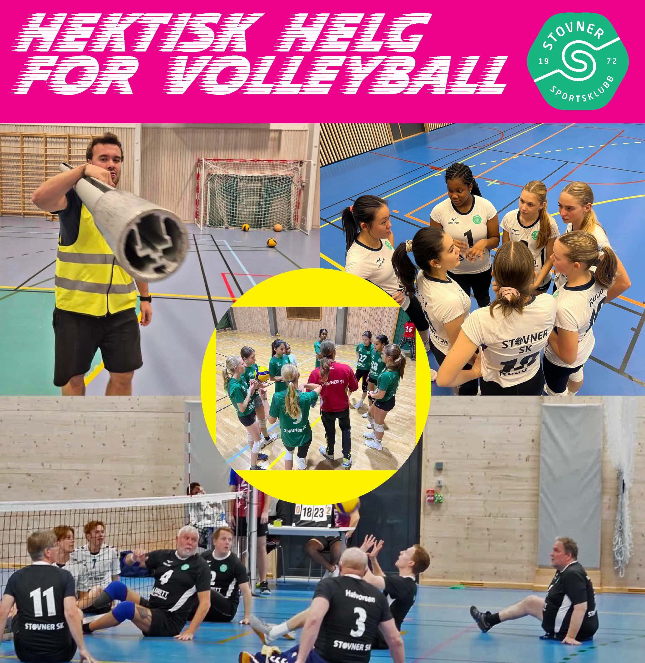 Du må ha god kondis for å følge volleyball i helgene